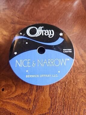Bridal shower 3/8" Ribbon Spool White Silver 15'ft vintage 4.5m by Offray